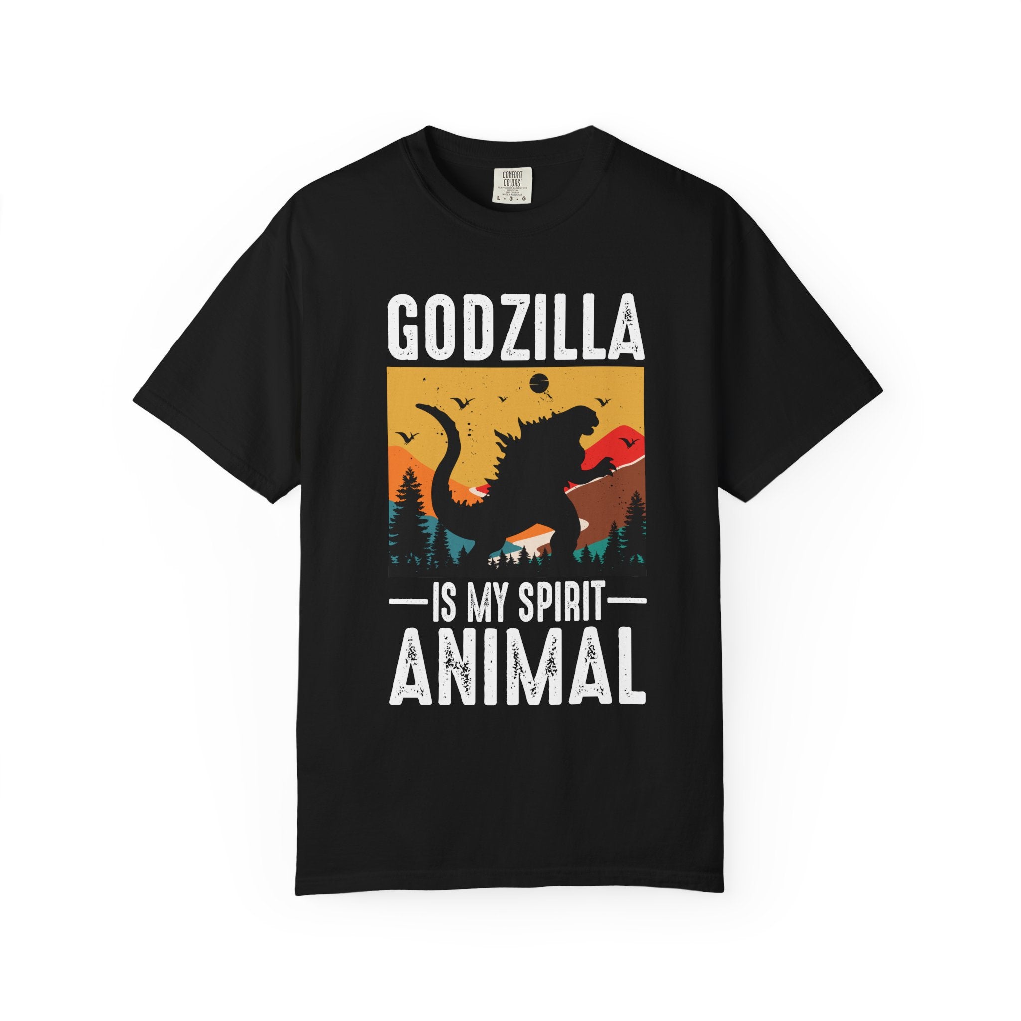 Comfort Colors® Unisex Godzilla Is My Spirit Animal T-Shirt - The Vintage Kaiju Tee