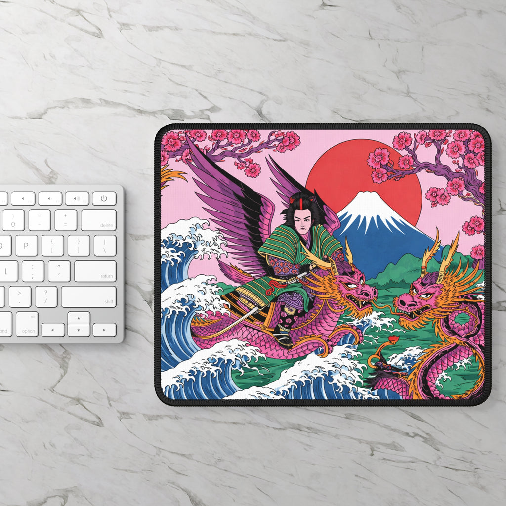 Gaming Mouse Pad Japanese Dragon Warrior