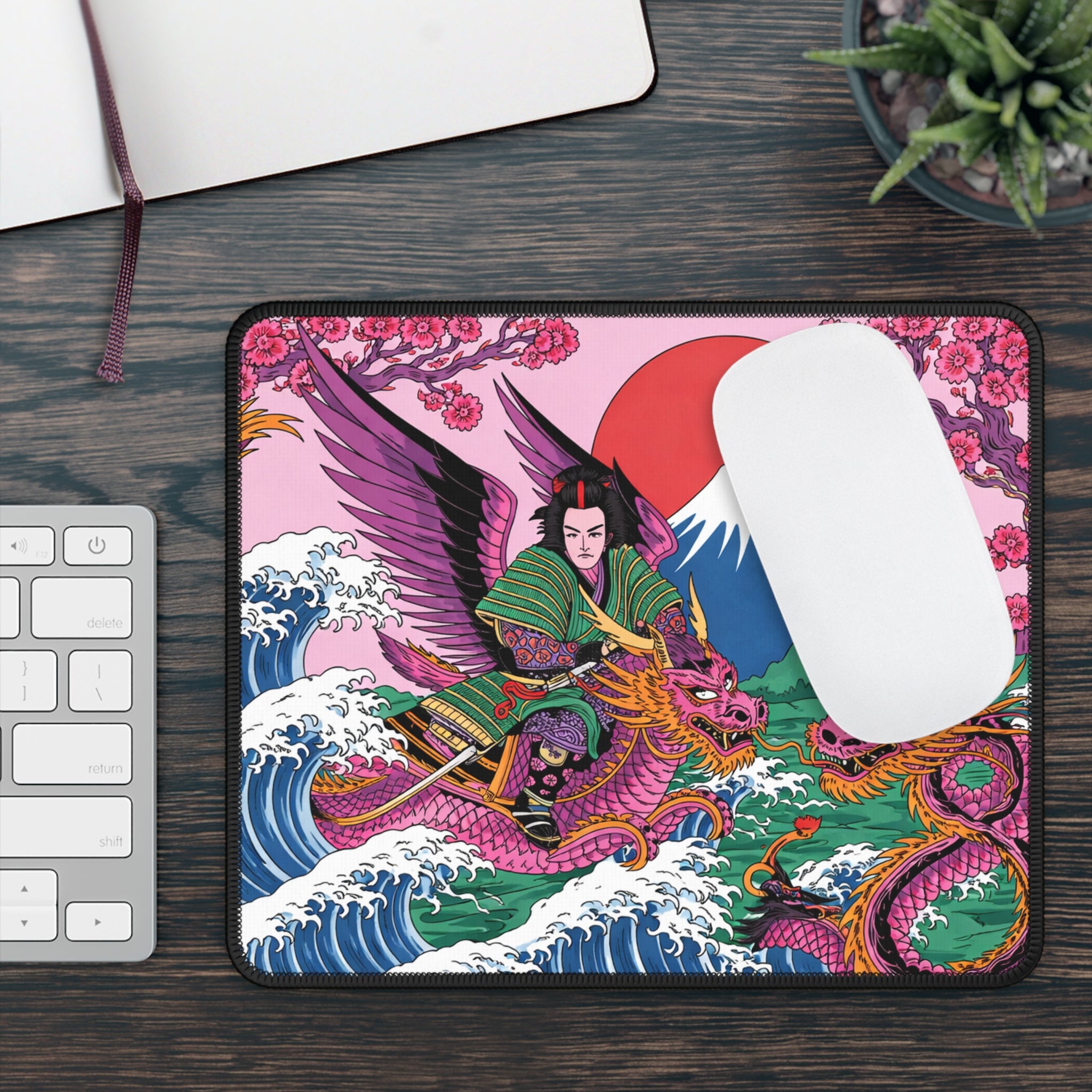 Gaming Mouse Pad Japanese Dragon Warrior
