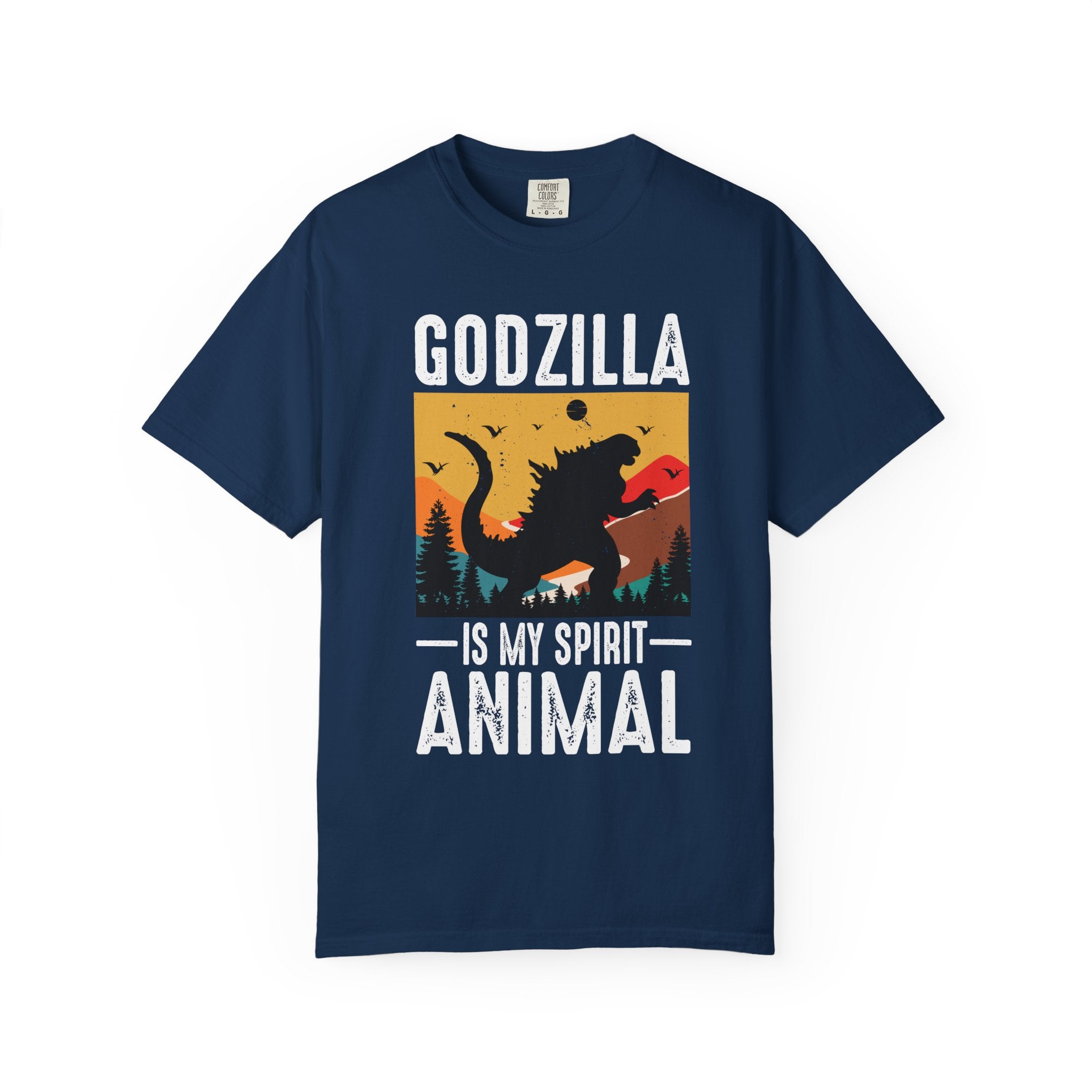 Comfort Colors® Unisex Godzilla Is My Spirit Animal T-Shirt - The Vintage Kaiju Tee