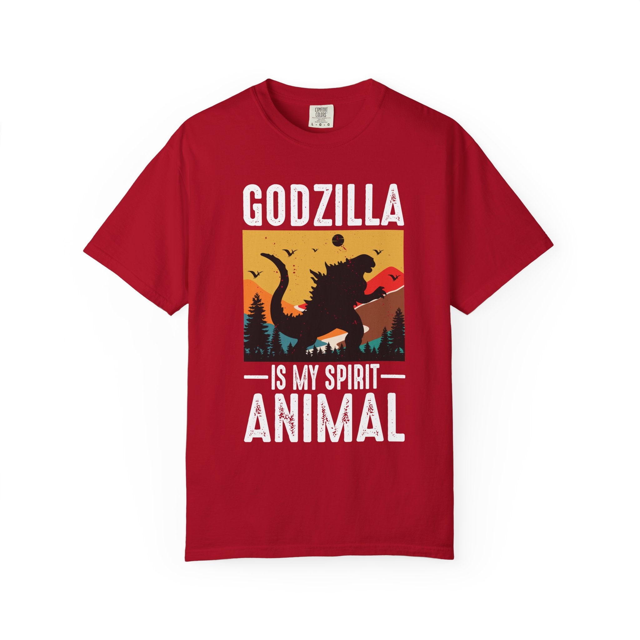 Comfort Colors® Unisex Godzilla Is My Spirit Animal T-Shirt - The Vintage Kaiju Tee