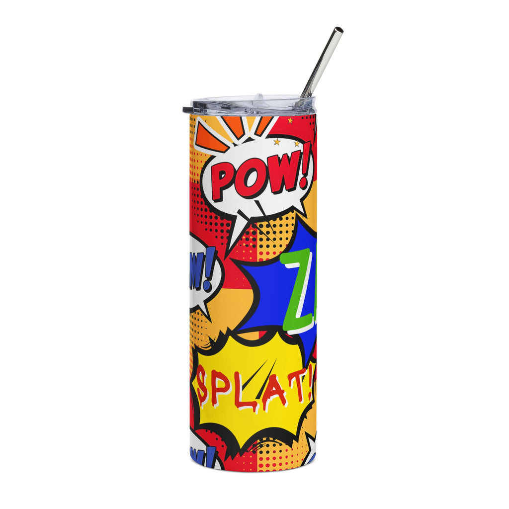 Drinkware 20oz Stainless Tumbler — Comic Book Pop Art Tumbler