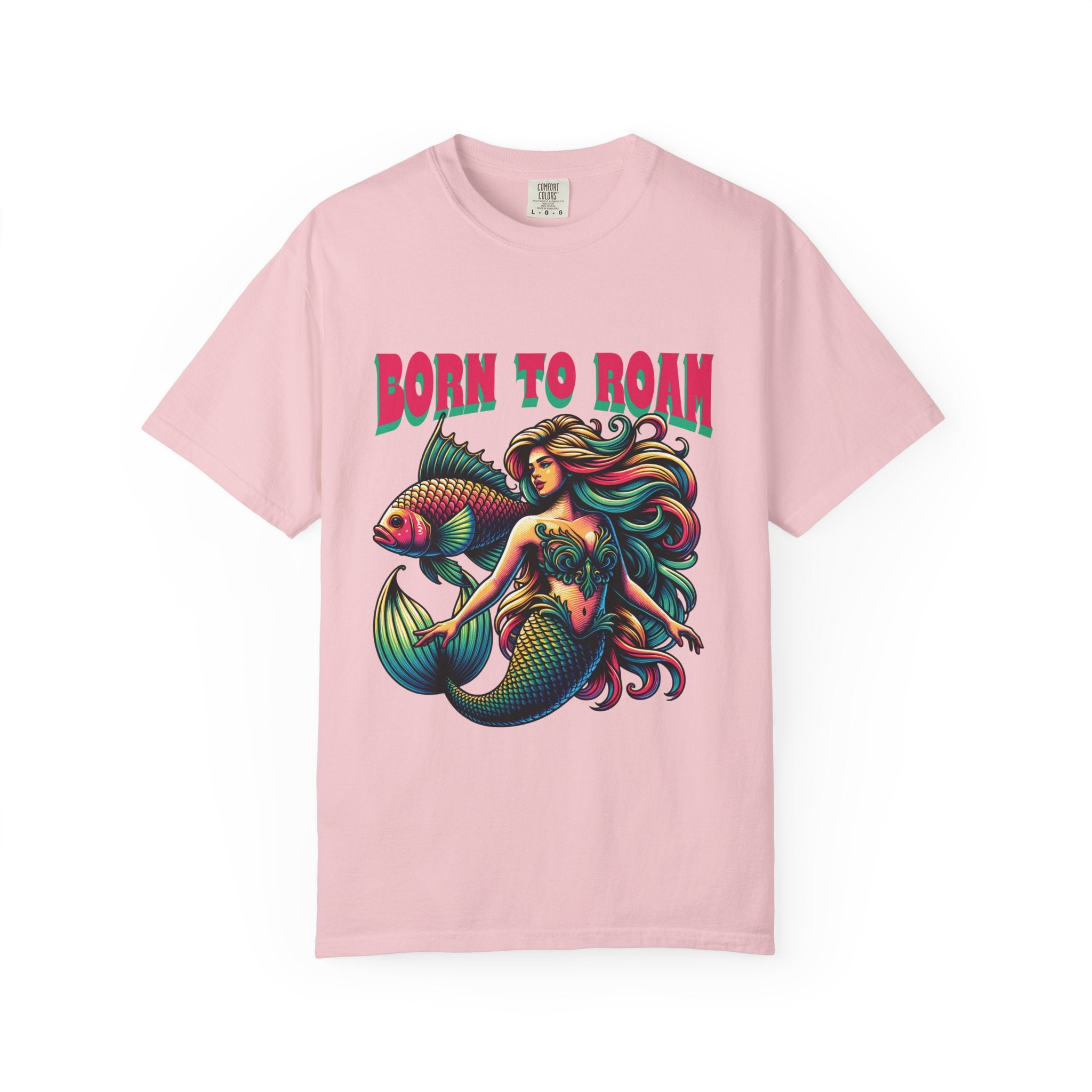 Comfort Colors® Unisex "Born to Roam" Mermaid T-Shirt