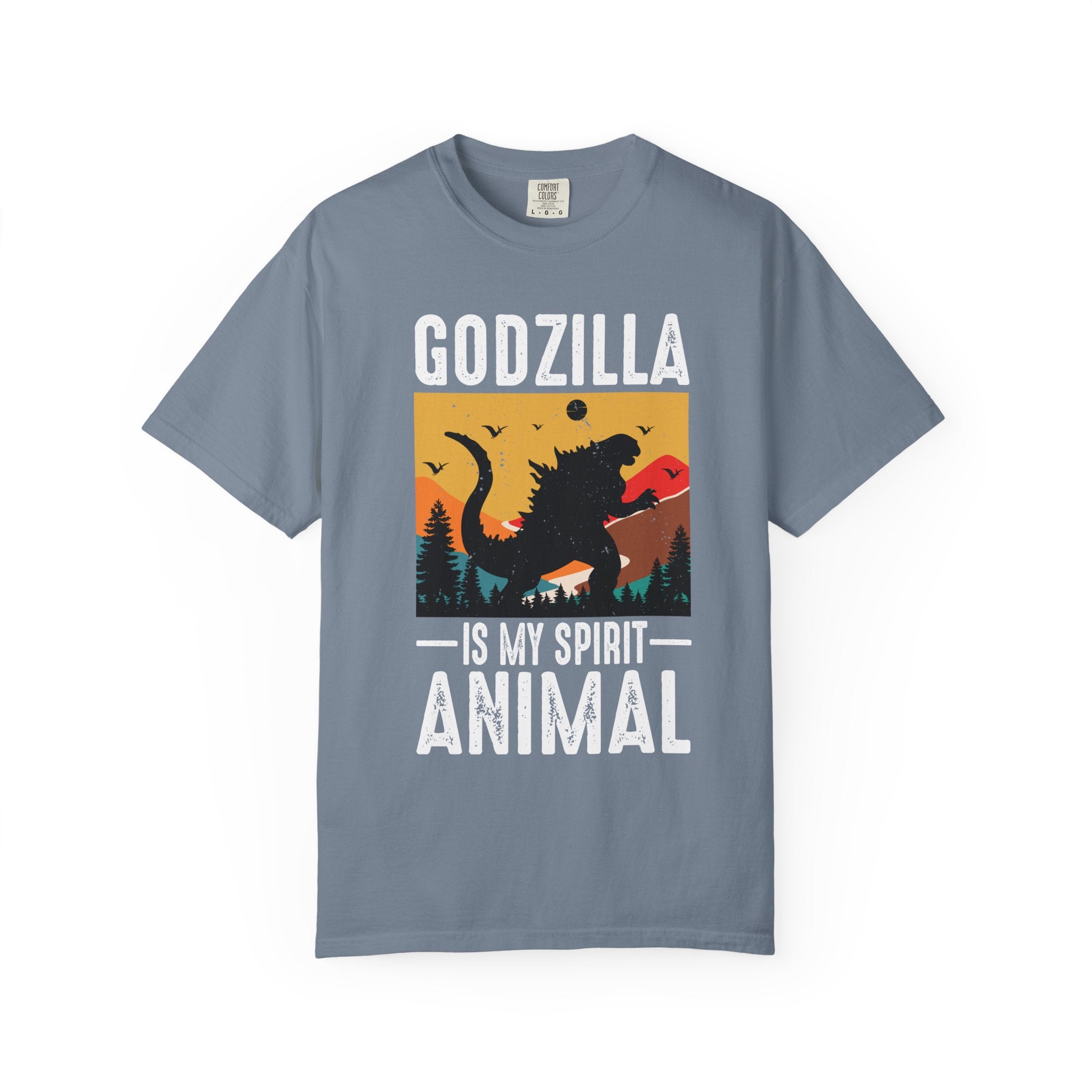 Comfort Colors® Unisex Godzilla Is My Spirit Animal T-Shirt - The Vintage Kaiju Tee