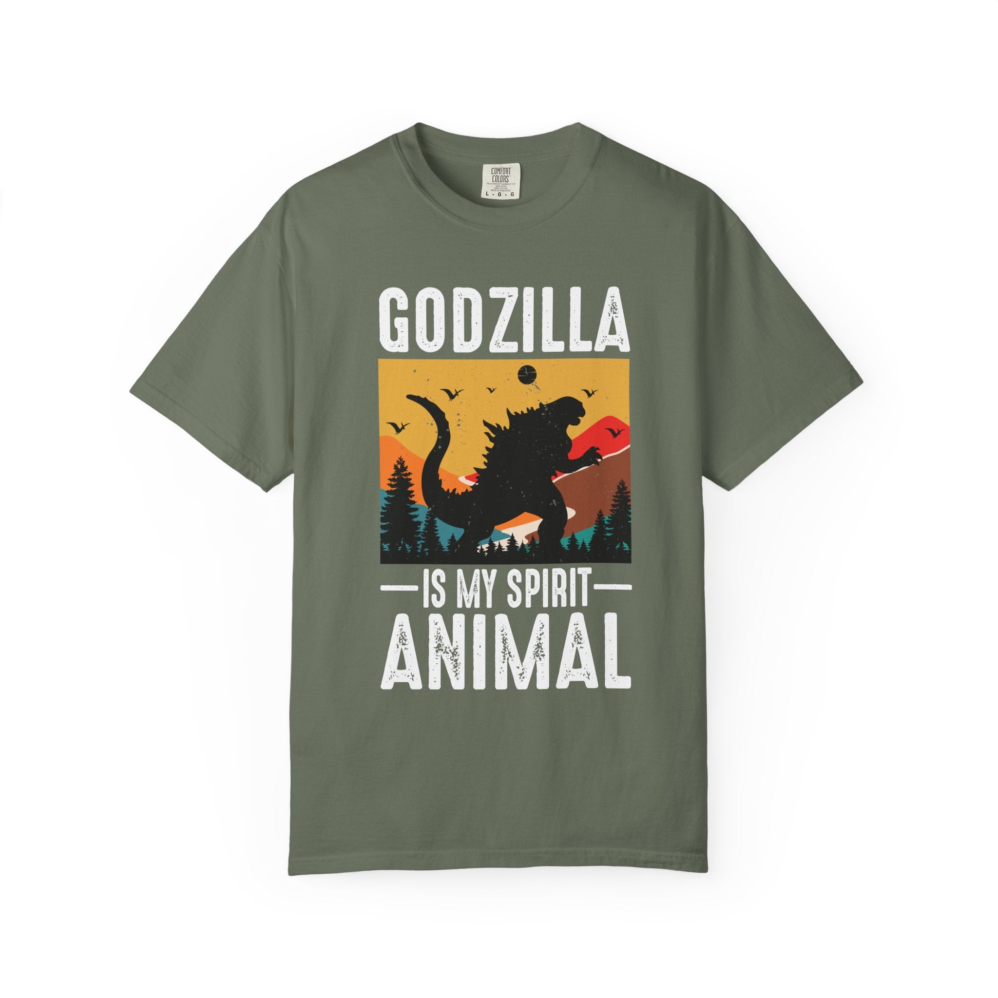 Comfort Colors® Unisex Godzilla Is My Spirit Animal T-Shirt - The Vintage Kaiju Tee