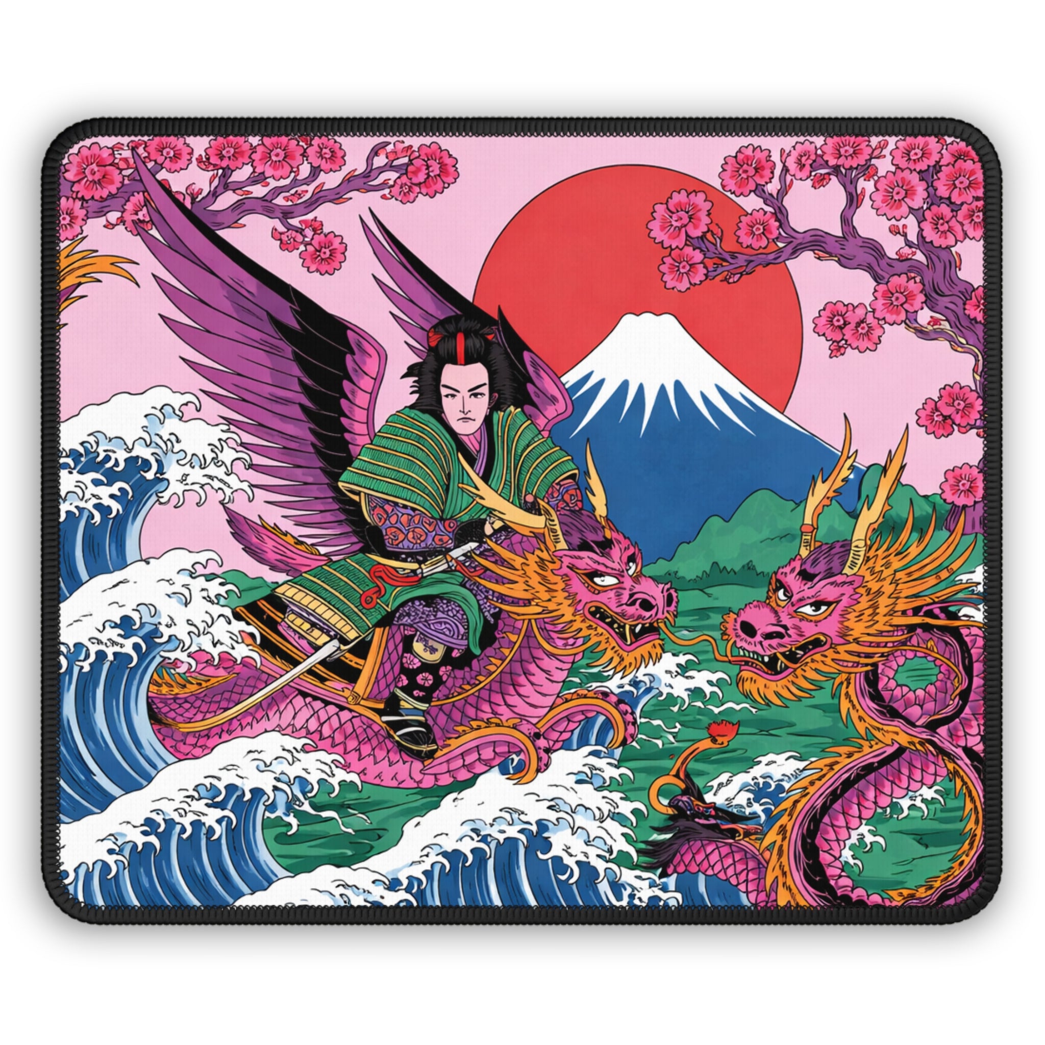 Gaming Mouse Pad Japanese Dragon Warrior