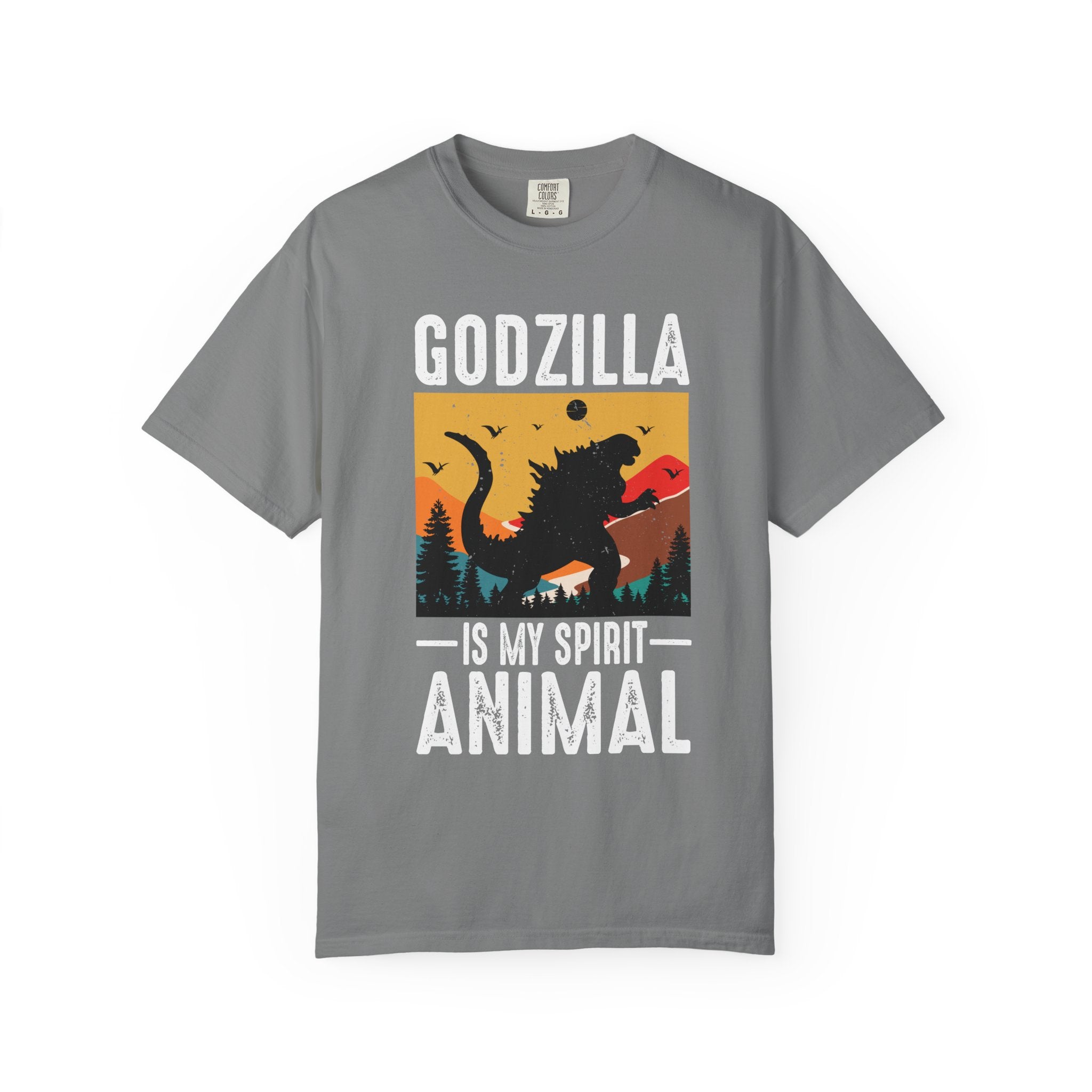 Comfort Colors® Unisex Godzilla Is My Spirit Animal T-Shirt - The Vintage Kaiju Tee