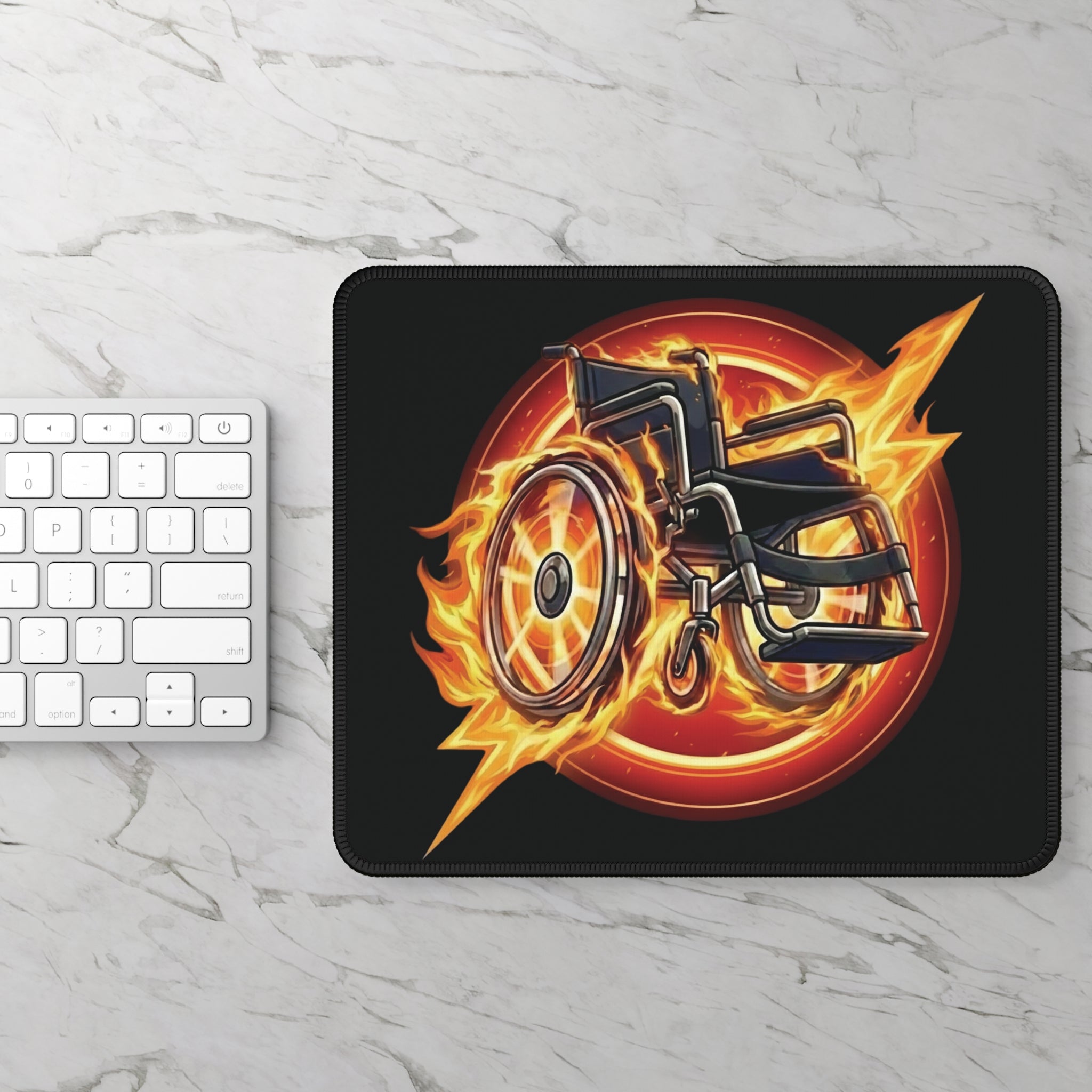 Gaming Mouse Pad Wheelchair Superpower