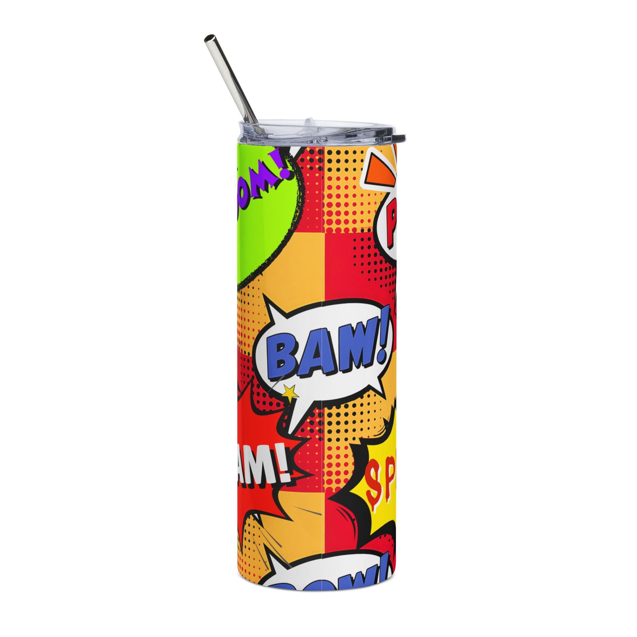 Drinkware 20oz Stainless Tumbler — Comic Book Pop Art Tumbler