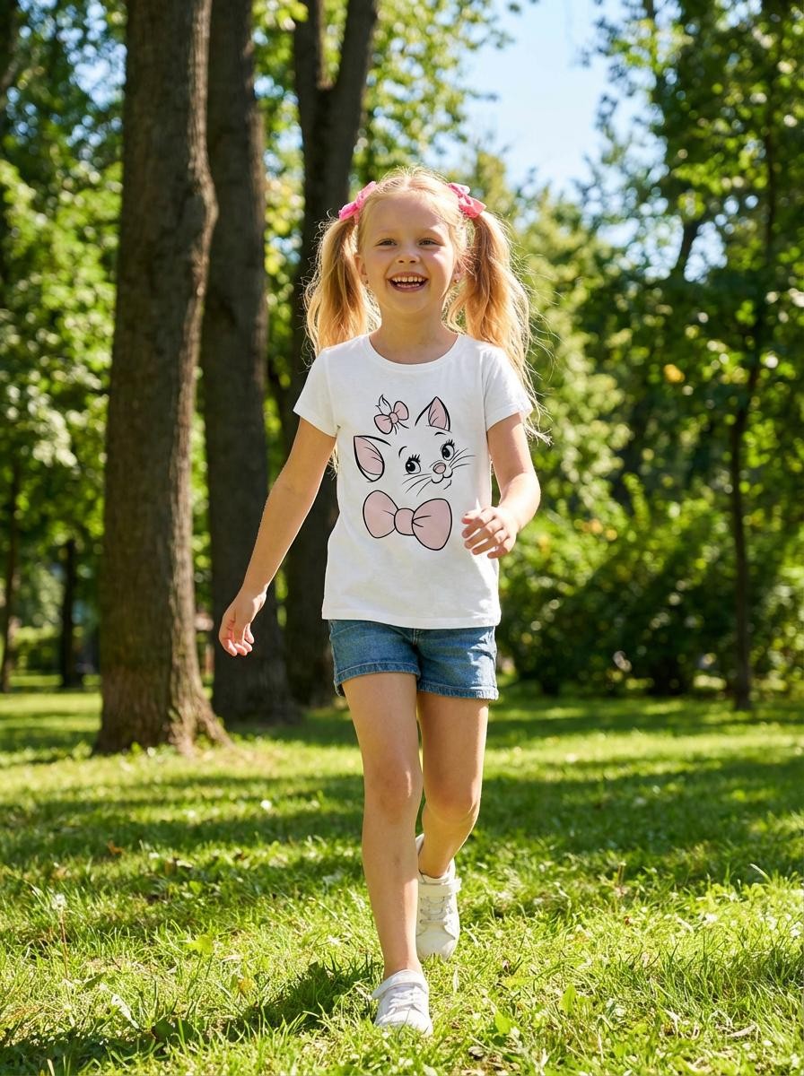 Girl's Disney The Aristocats Marie "Big Face" T-Shirt