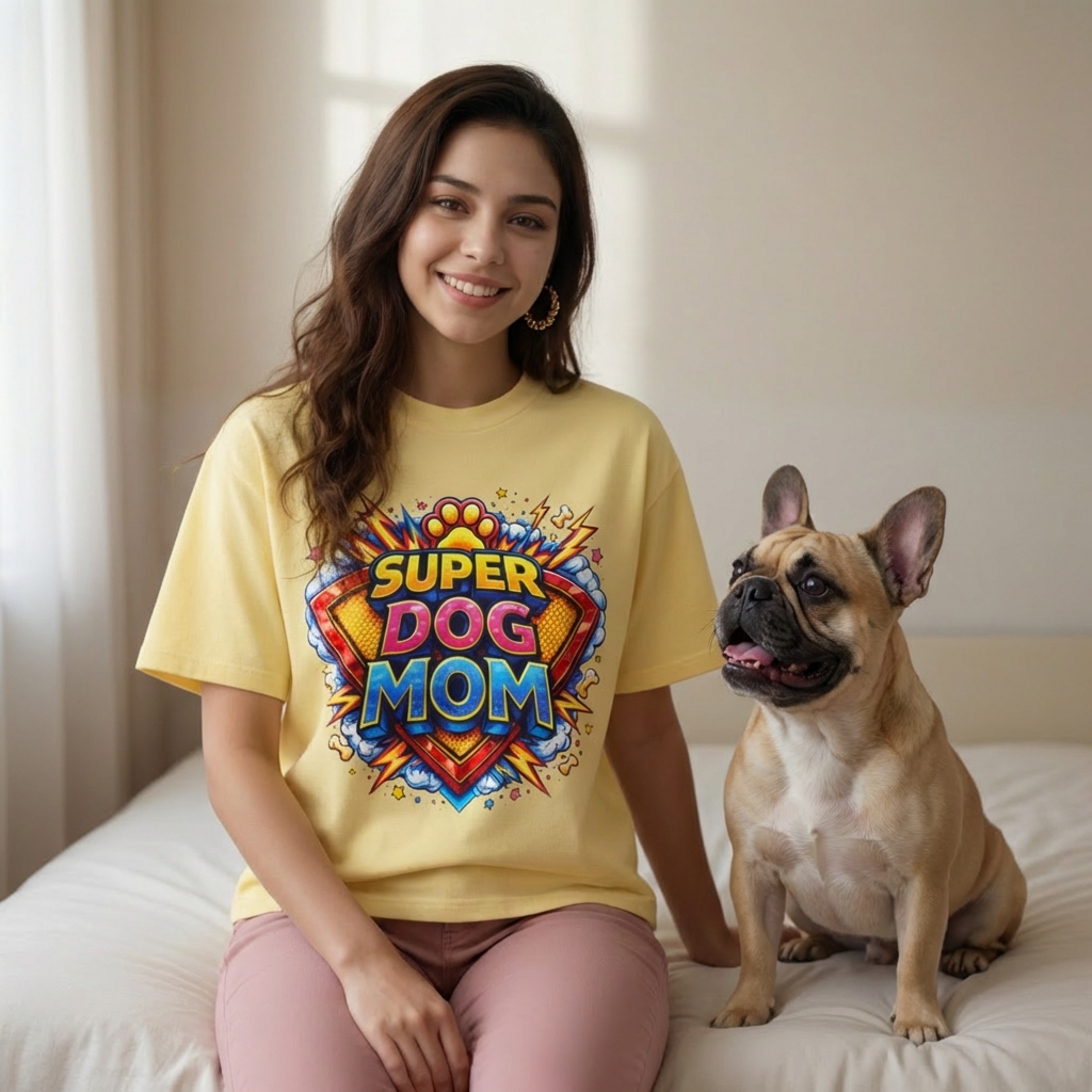 Comfort Colors® Unisex Super Dog Mom T-Shirt