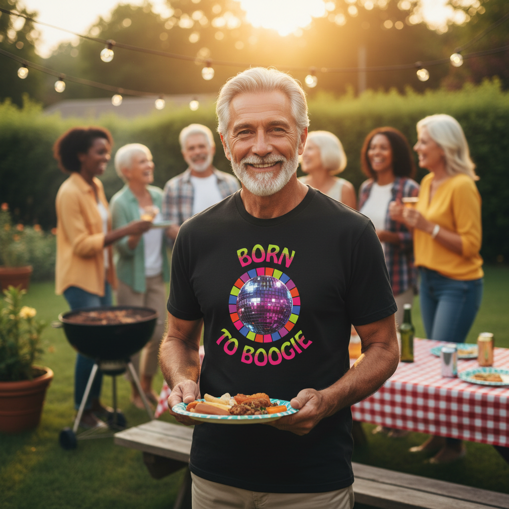 Born to Boogie T-shirt — Retro Dance Vintage Tee