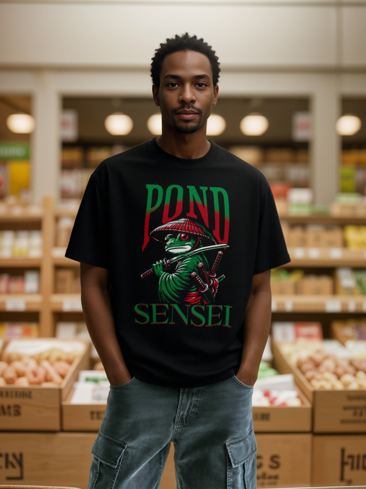 Comfort Colors® Unisex Pond Sensei Samurai Frog T-Shirt