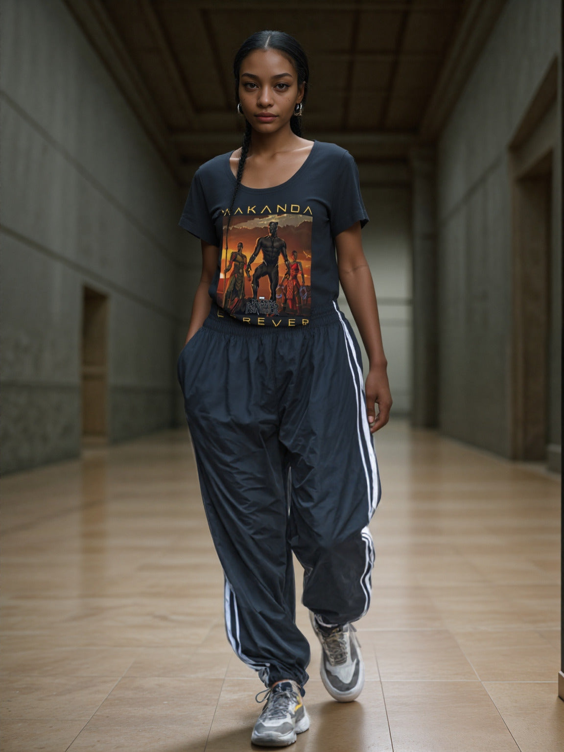 Women's Marvel Black Panther "Wakanda Forever" Scoop Neck T-Shirt