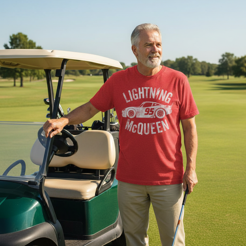 Men's Disney Pixar Cars "Race Ready" Lightning McQueen T-Shirt