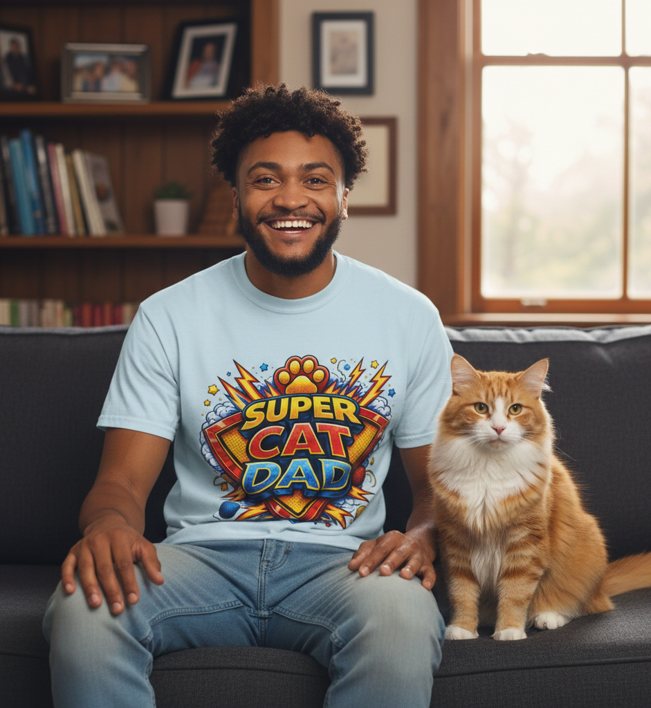 Comfort Colors® Unisex Super Cat Dad T-Shirt