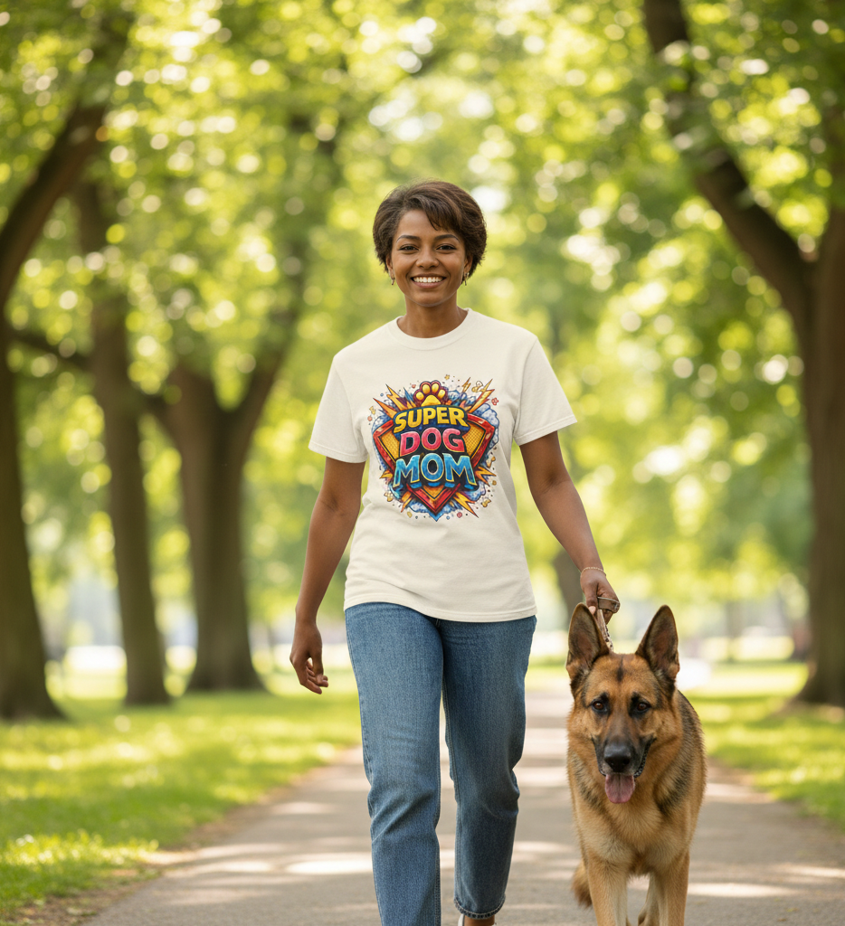 Comfort Colors® Unisex Super Dog Mom T-Shirt
