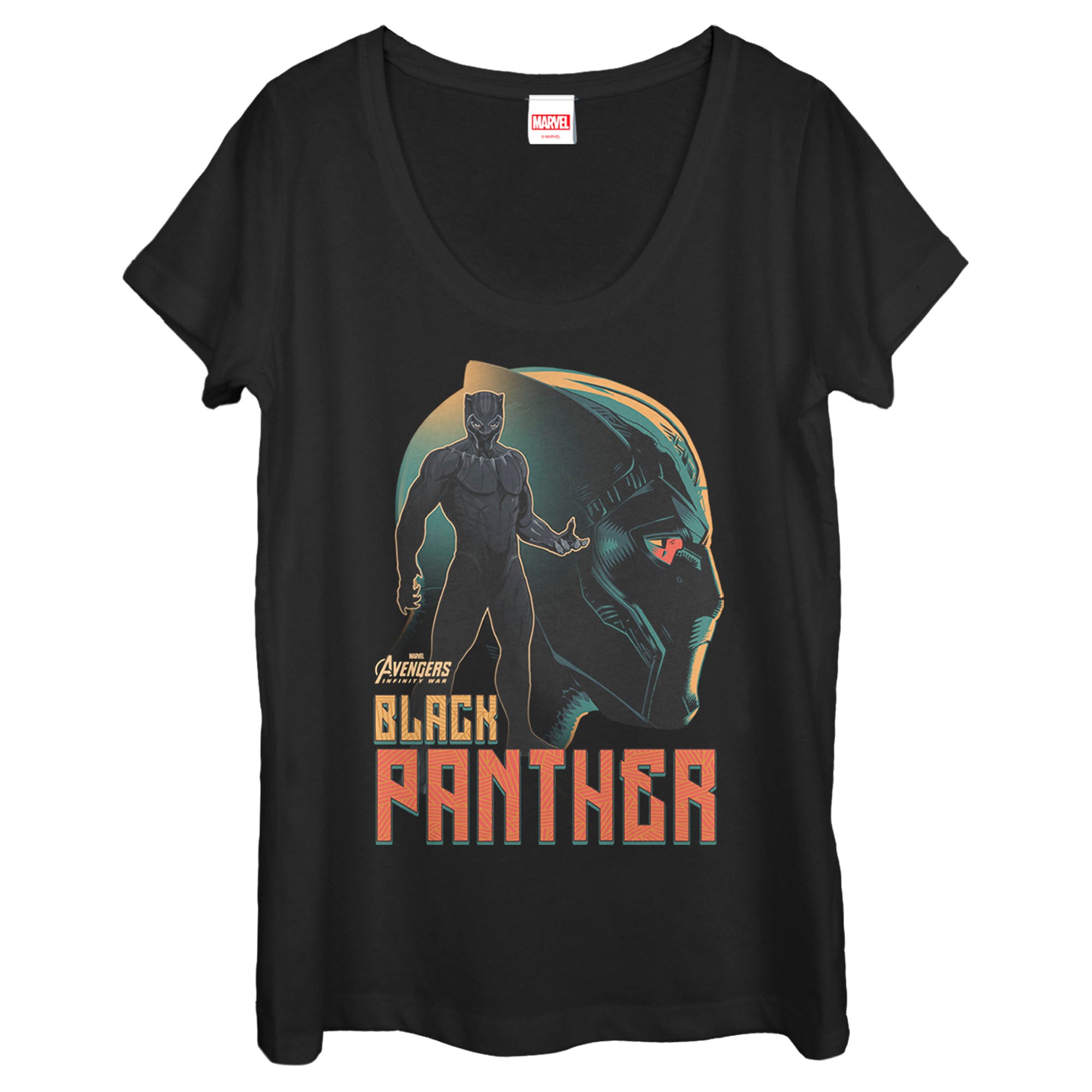 Women's Marvel Avengers: Infinity War Black Panther Scoop Neck T-Shirt