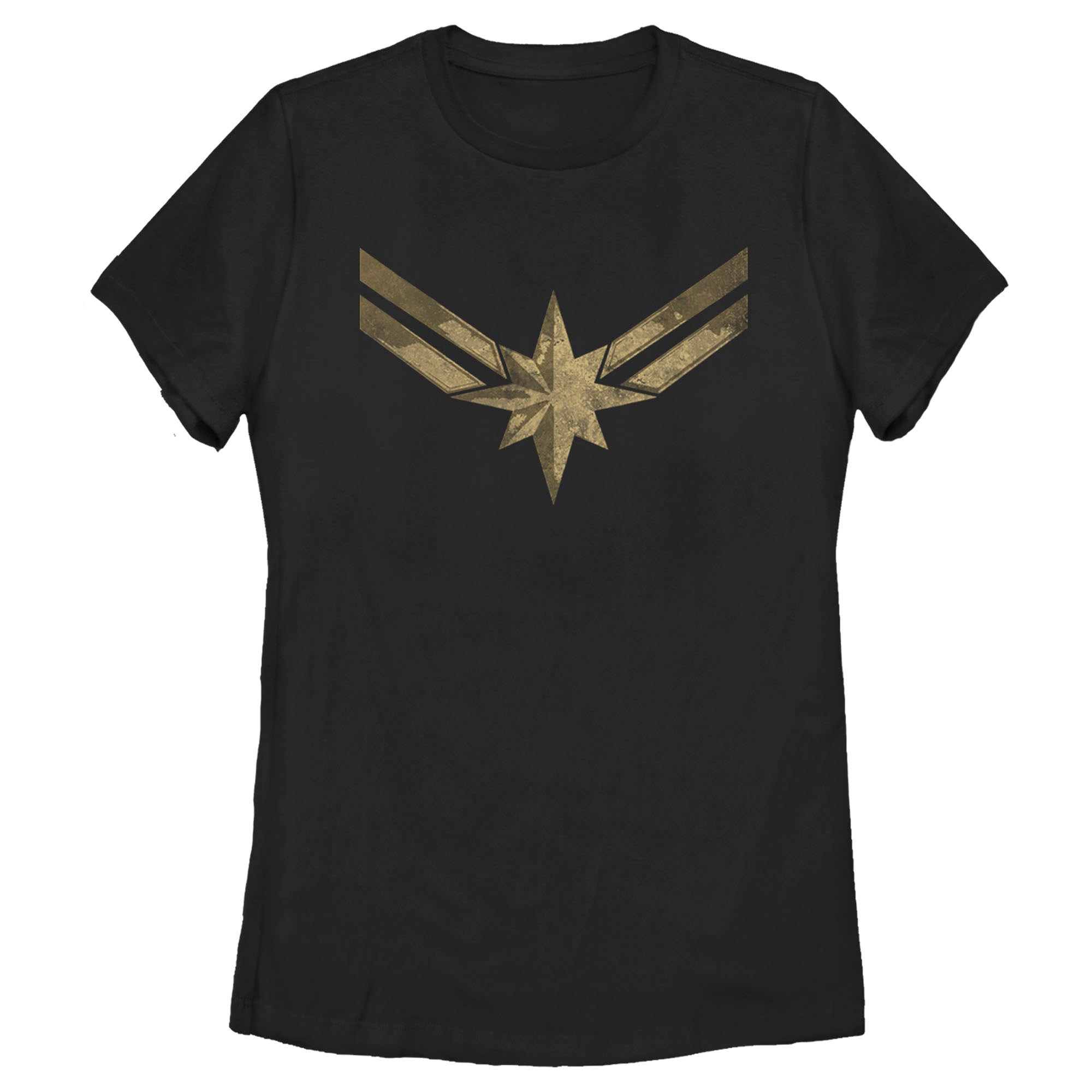 Women's Marvel Captain Marvel Distressed Symbol T-Shirt