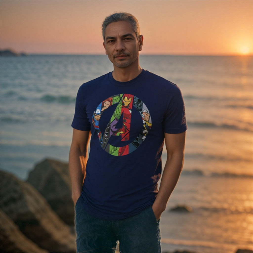 Men's Marvel Avengers Heroes Icon T-Shirt