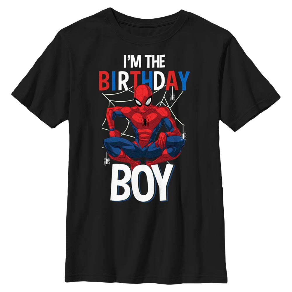 Boy's Marvel Spider-Man "I'm the Birthday Boy" T-Shirt