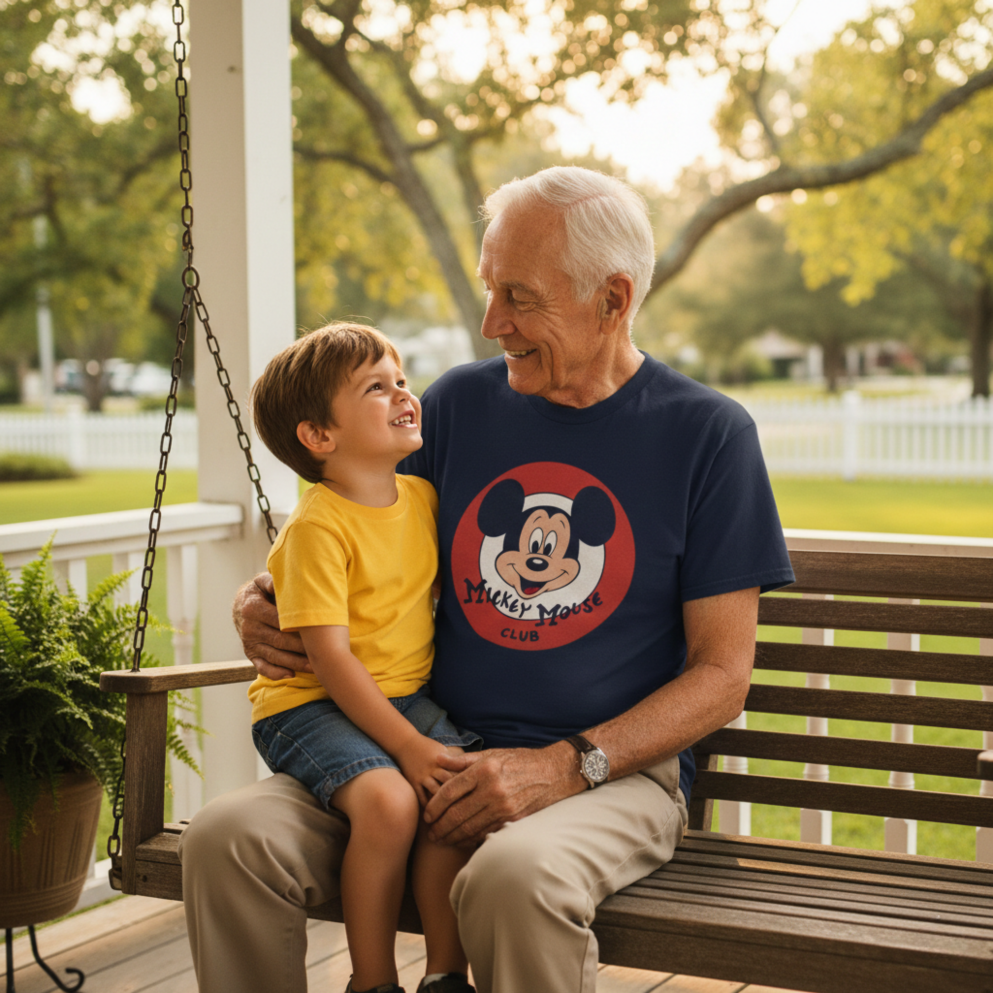 Men's Disney Mickey Mouse Club Mickey Face Logo T-Shirt