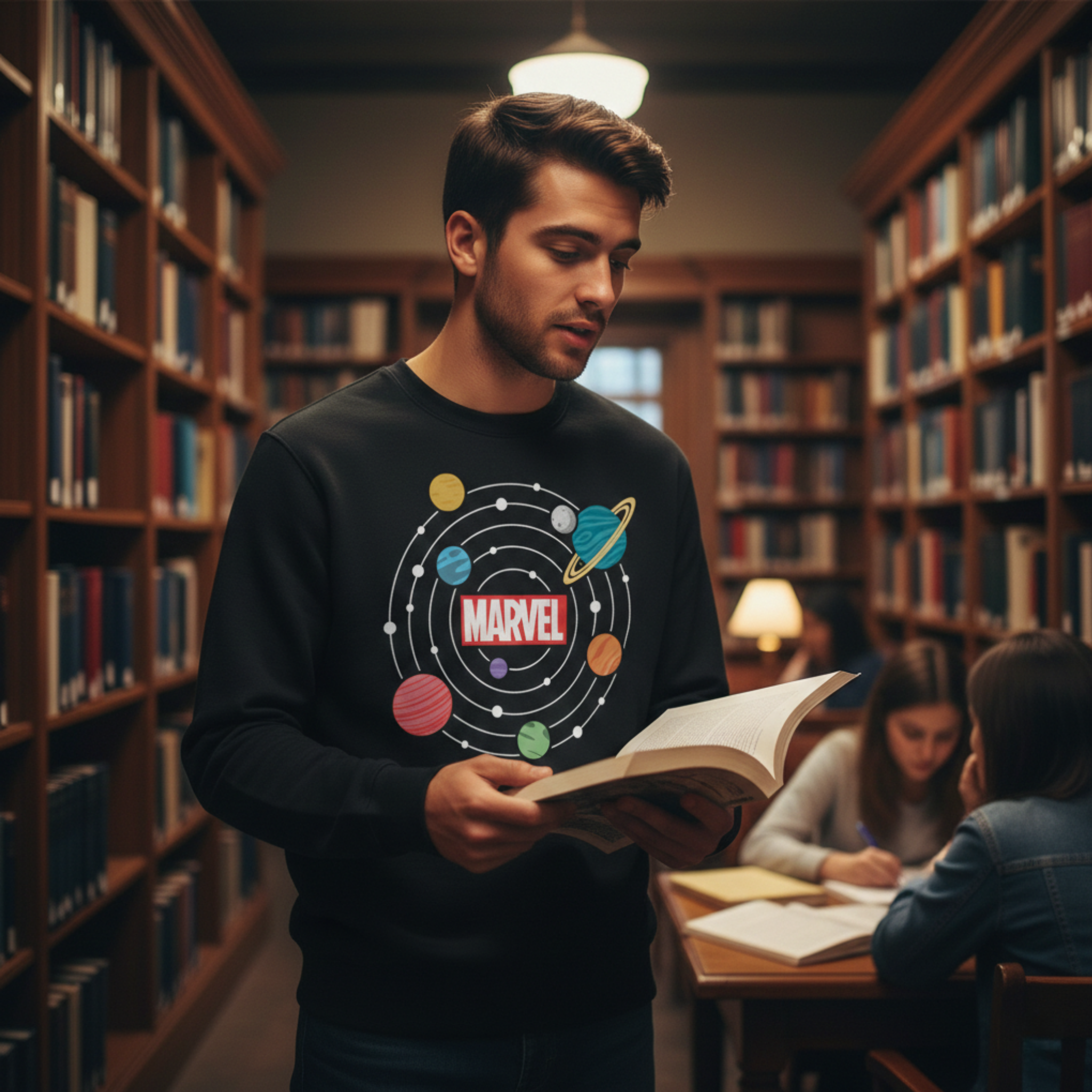 Men's Marvel "Solar System" Graphic Sweatshirt