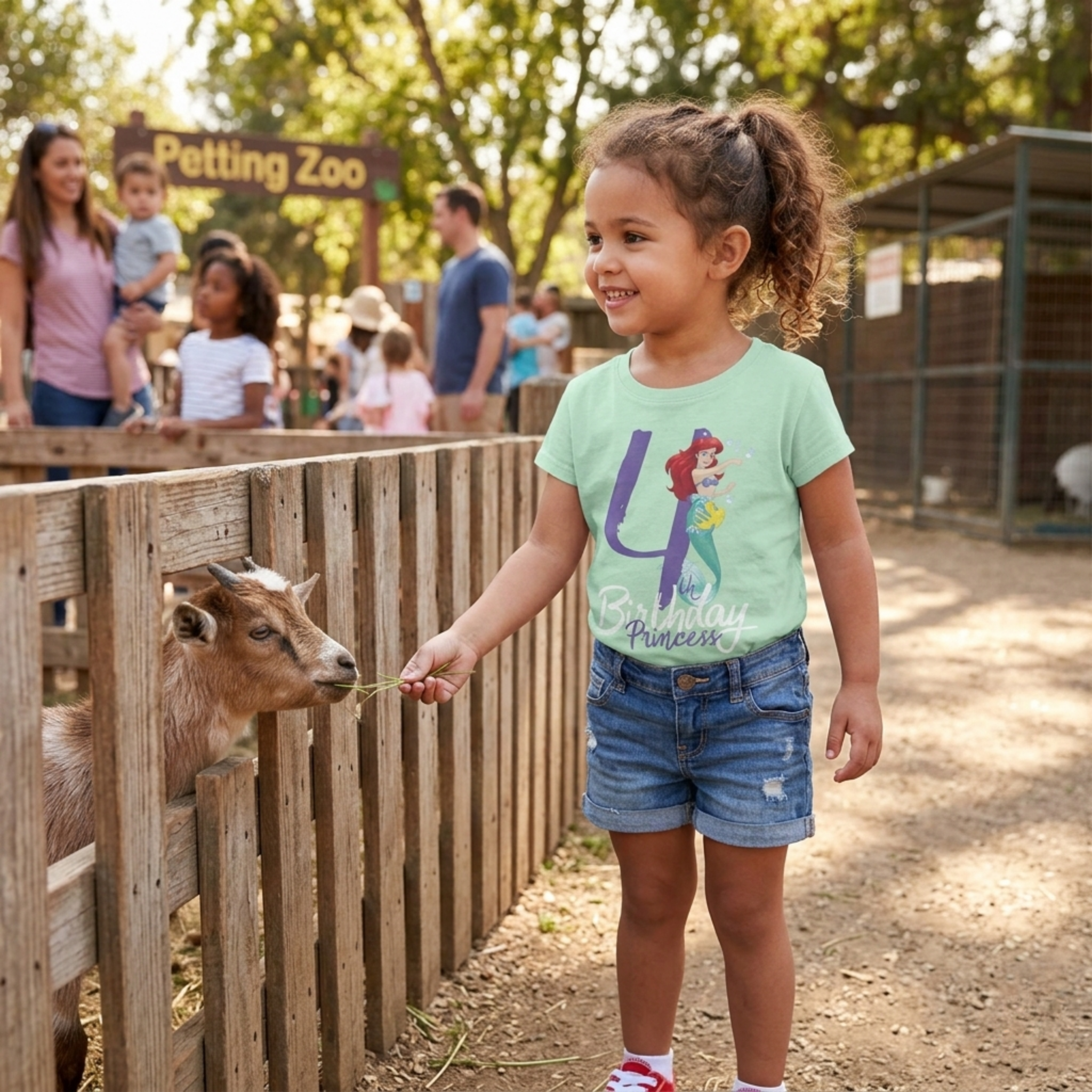 Girl's Disney The Little Mermaid "4th Birthday Princess" T-Shirt