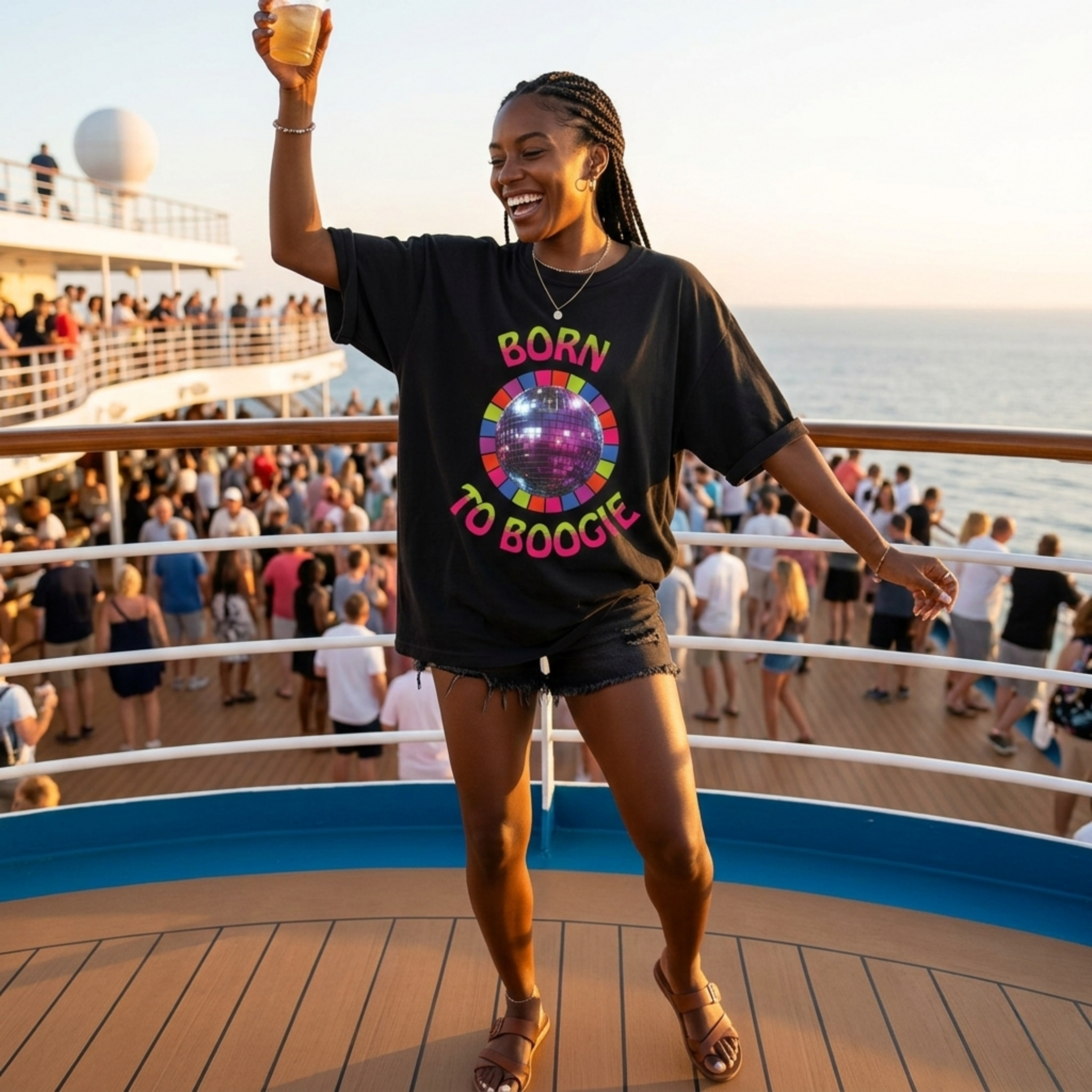 Born to Boogie T-shirt — Retro Dance Vintage Tee