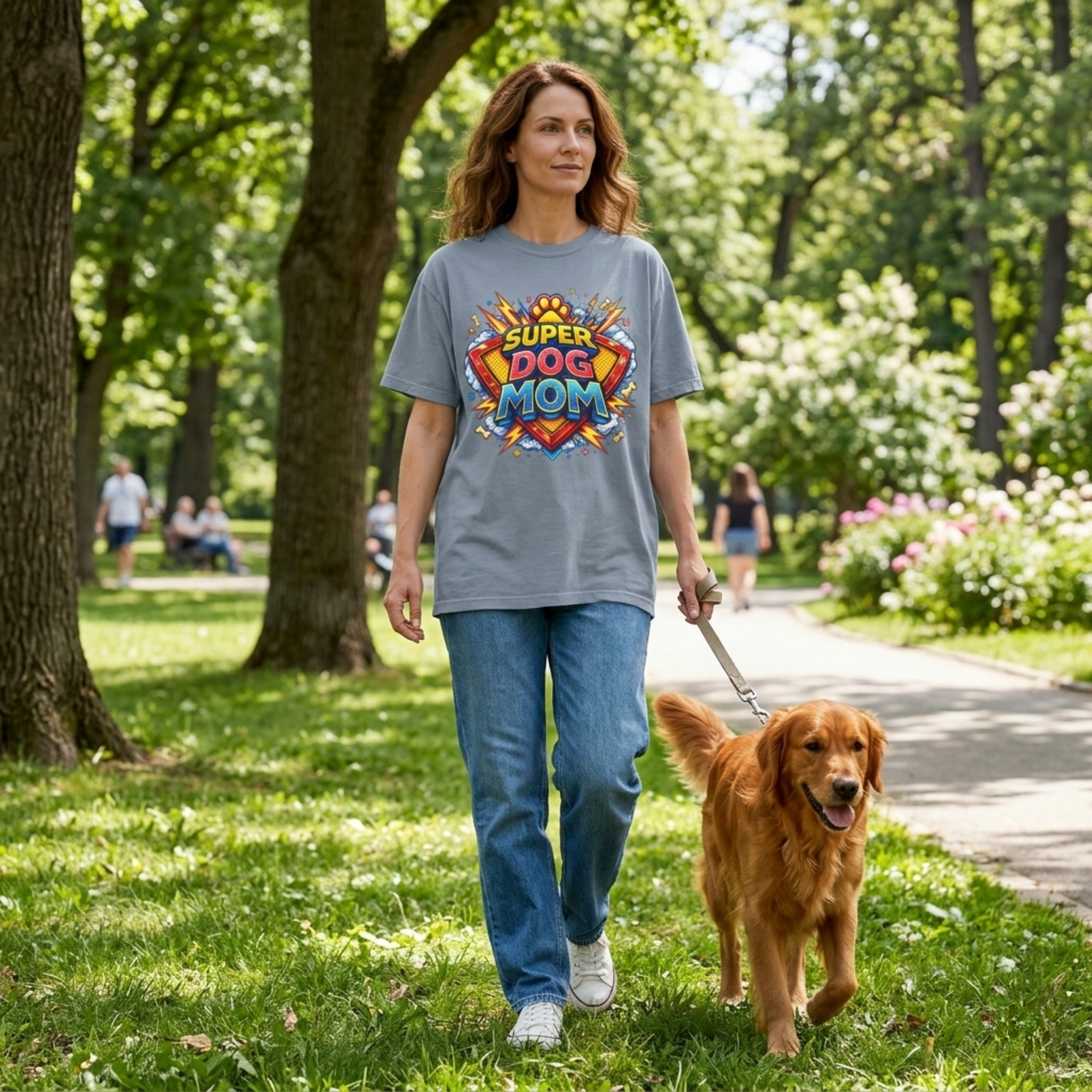 Comfort Colors® Unisex Super Dog Mom T-Shirt