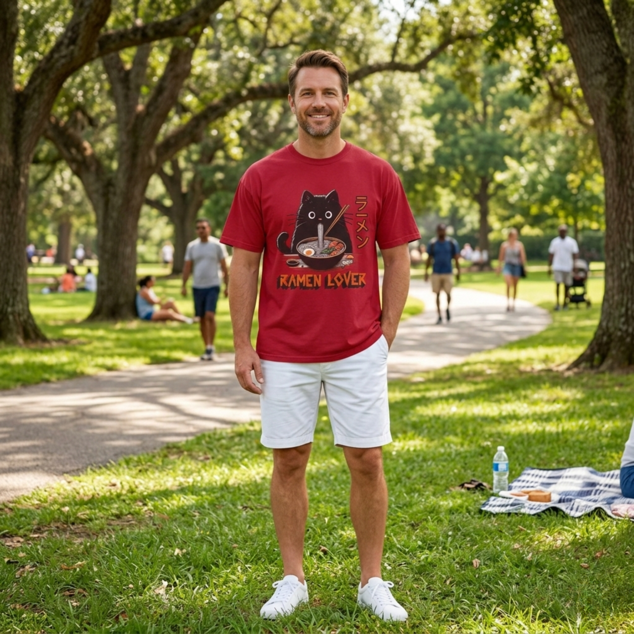 Comfort Colors® Unisex Ramen Lover Cat T-Shirt