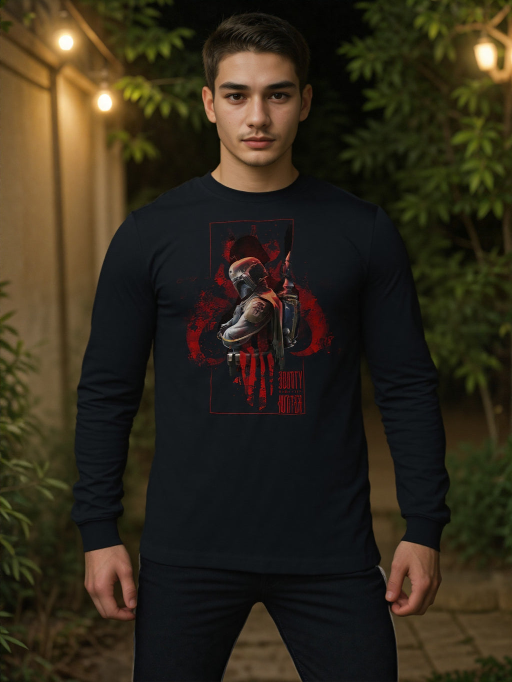 Men's Star Wars Boba Fett "Bounty Hunter" Long Sleeve T-Shirt