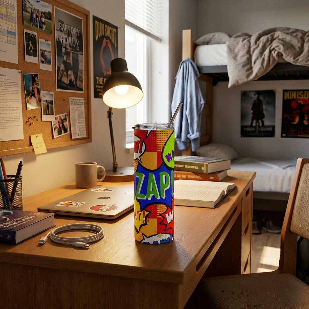 Drinkware 20oz Stainless Tumbler — Comic Book Pop Art Tumbler