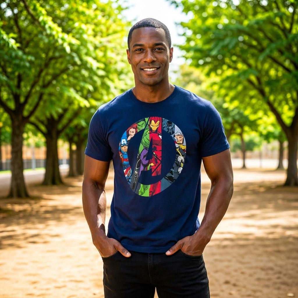 Men's Marvel Avengers Heroes Icon T-Shirt