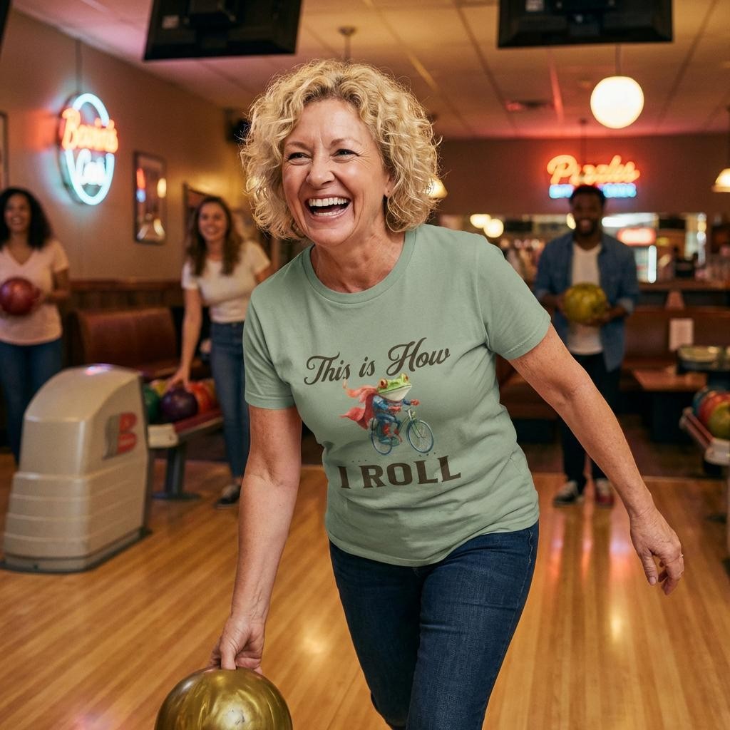 Comfort Colors® Unisex This Is How I Roll" Frog on Bike Graphic Tee